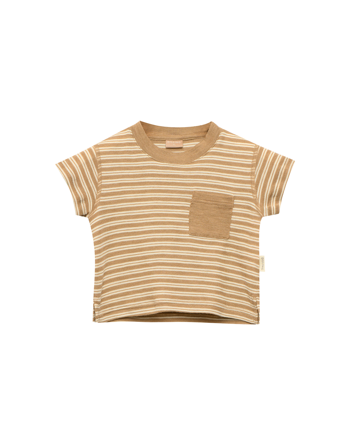 T-shirt met zak van merinowol/zijde voor baby's