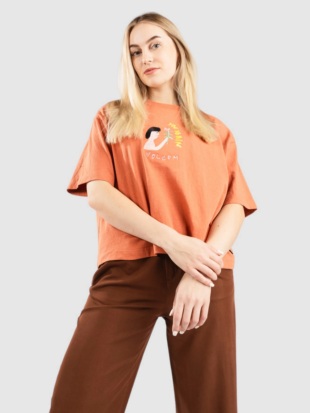 Volcom Fa Arthur Longo T-Shirt rosewood