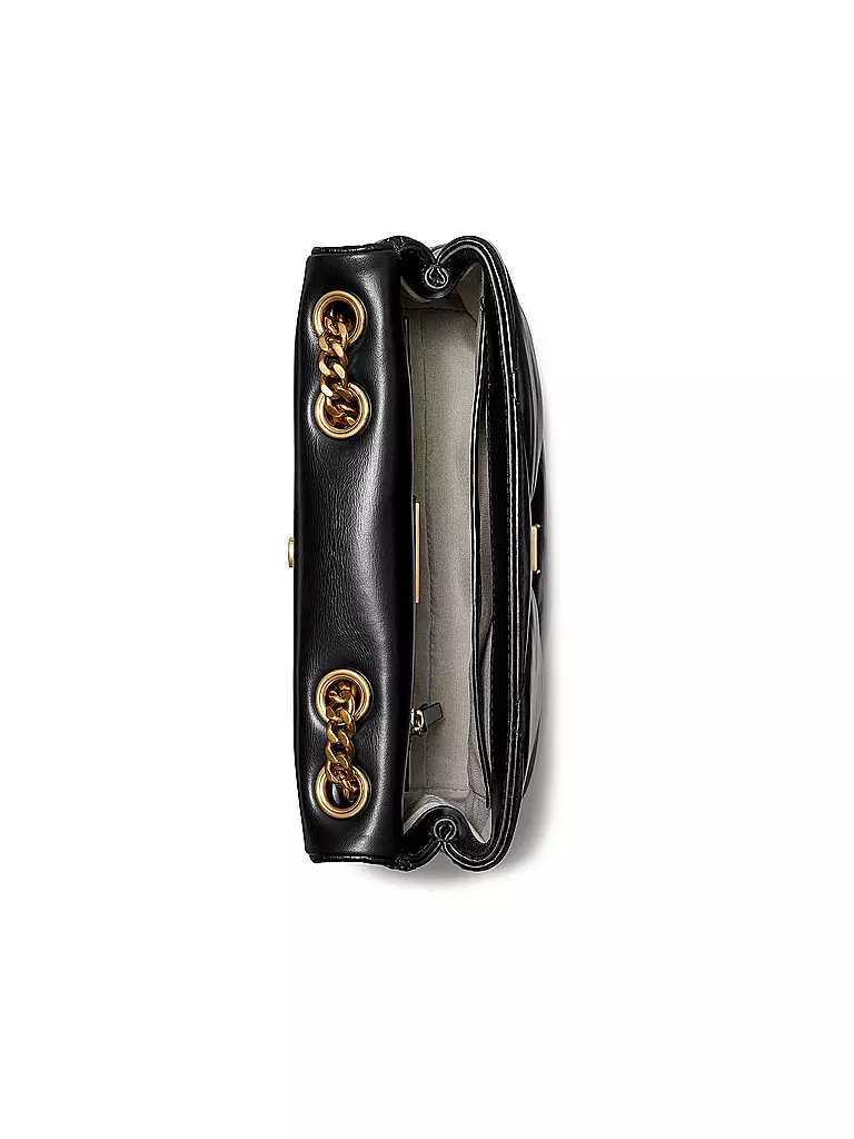 TORY BURCH Ledertasche - Umhängetasche KIRA DIAMOND Small schwarz