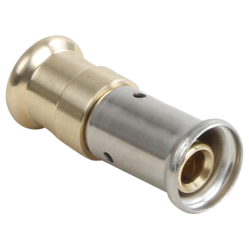 Henco pers overgangsstuk messing 15x16mm