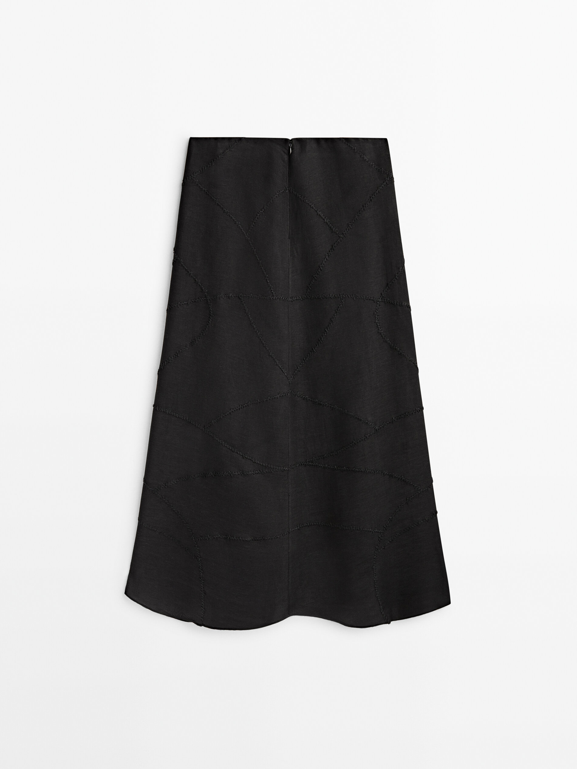 Falda detalle bordados Edição Limitada - NEGRO