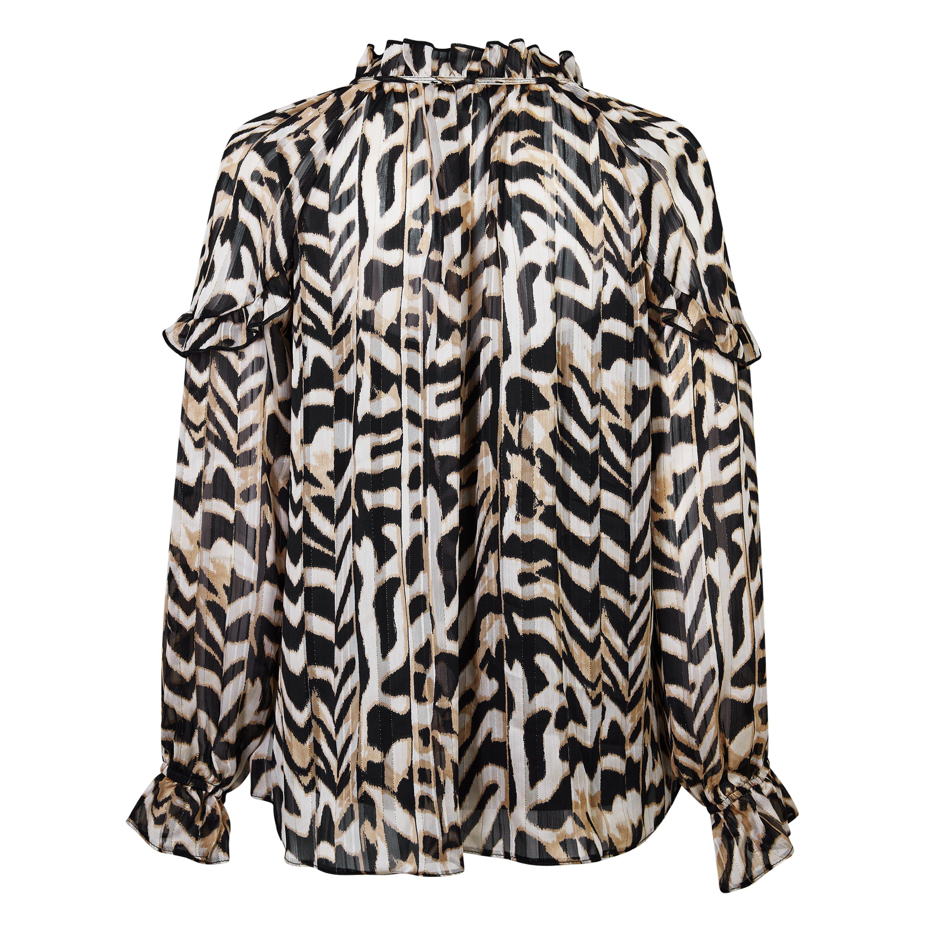 Biba Chevron Lurex Blouse