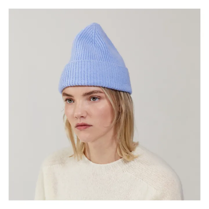 Le Bonnet Amsterdam Bonnet Laine et Angora | Bleu ciel