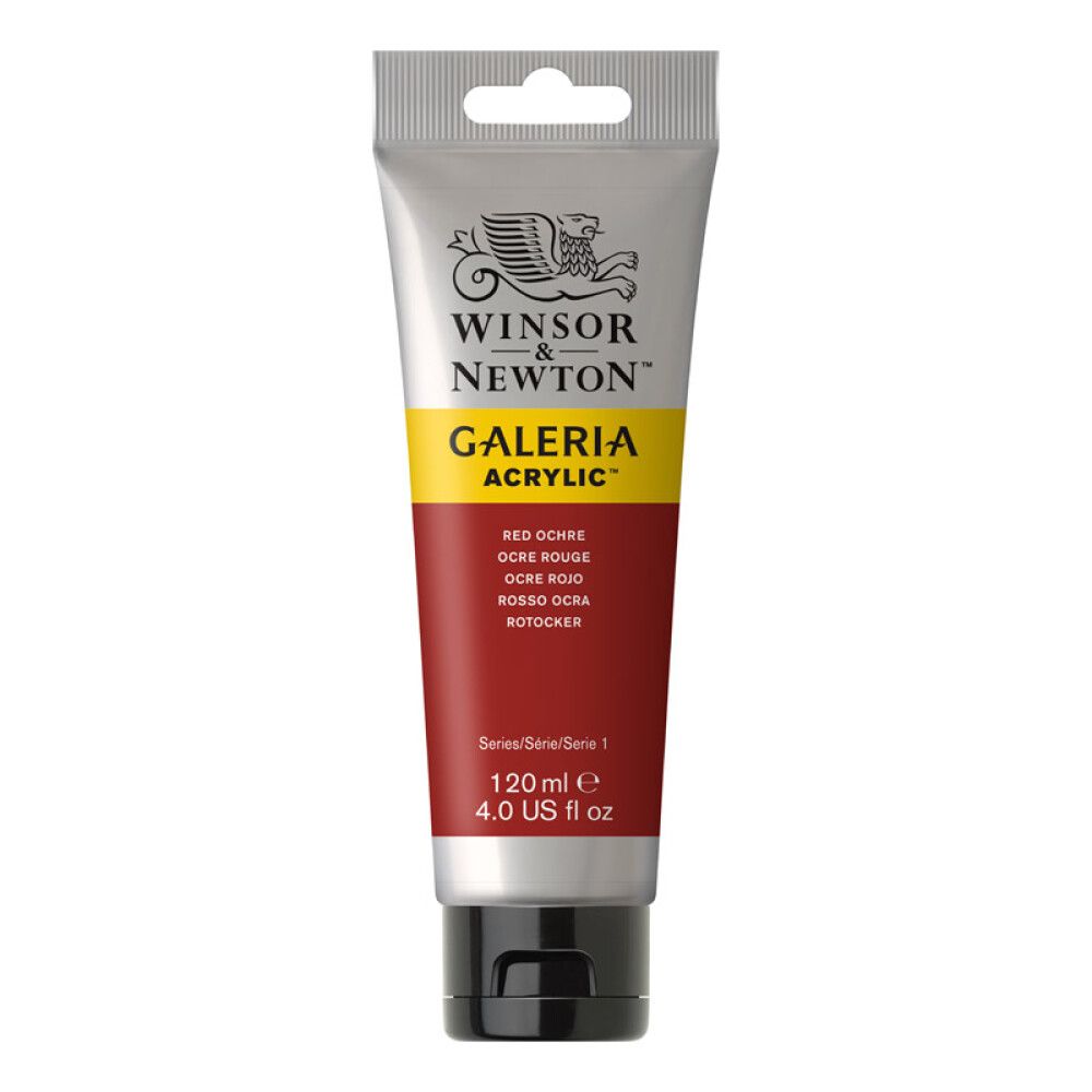 AKRYLFARGE W&N GALERIA NR 564 RØD OKER 120ML