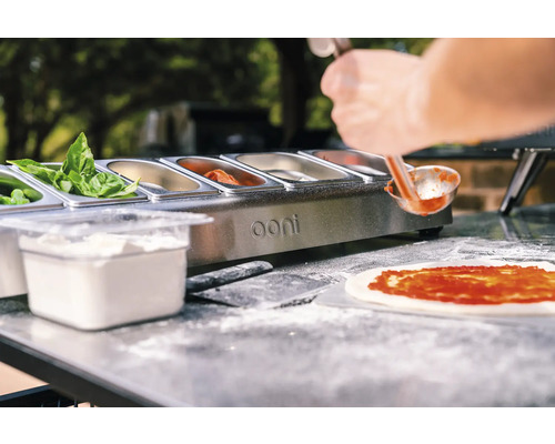 Ooni Pizza Topping Station Roestvrij Staal