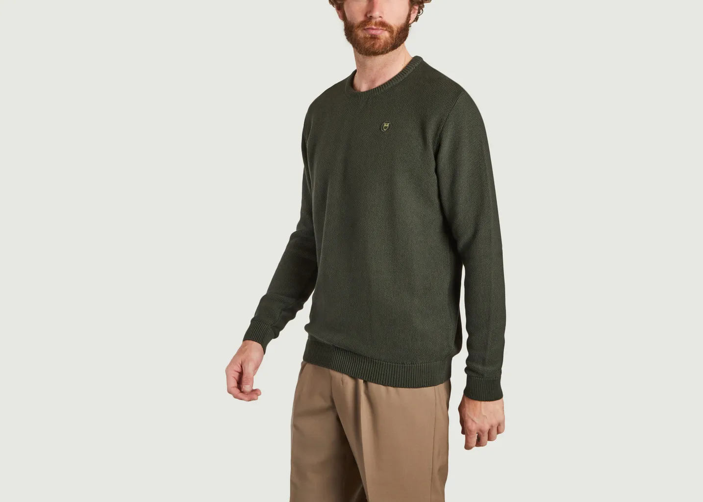 Pull siglé en coton bio KCA