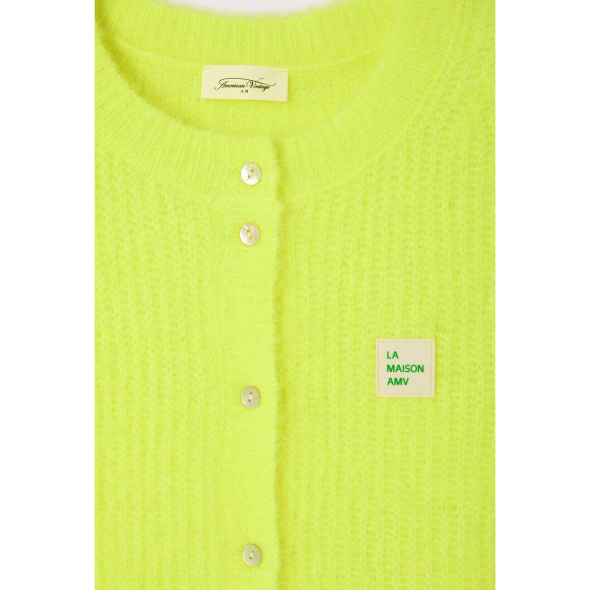 Cardigã sem mangas com gola redonda da AMERICAN VINTAGE<br>LESTE