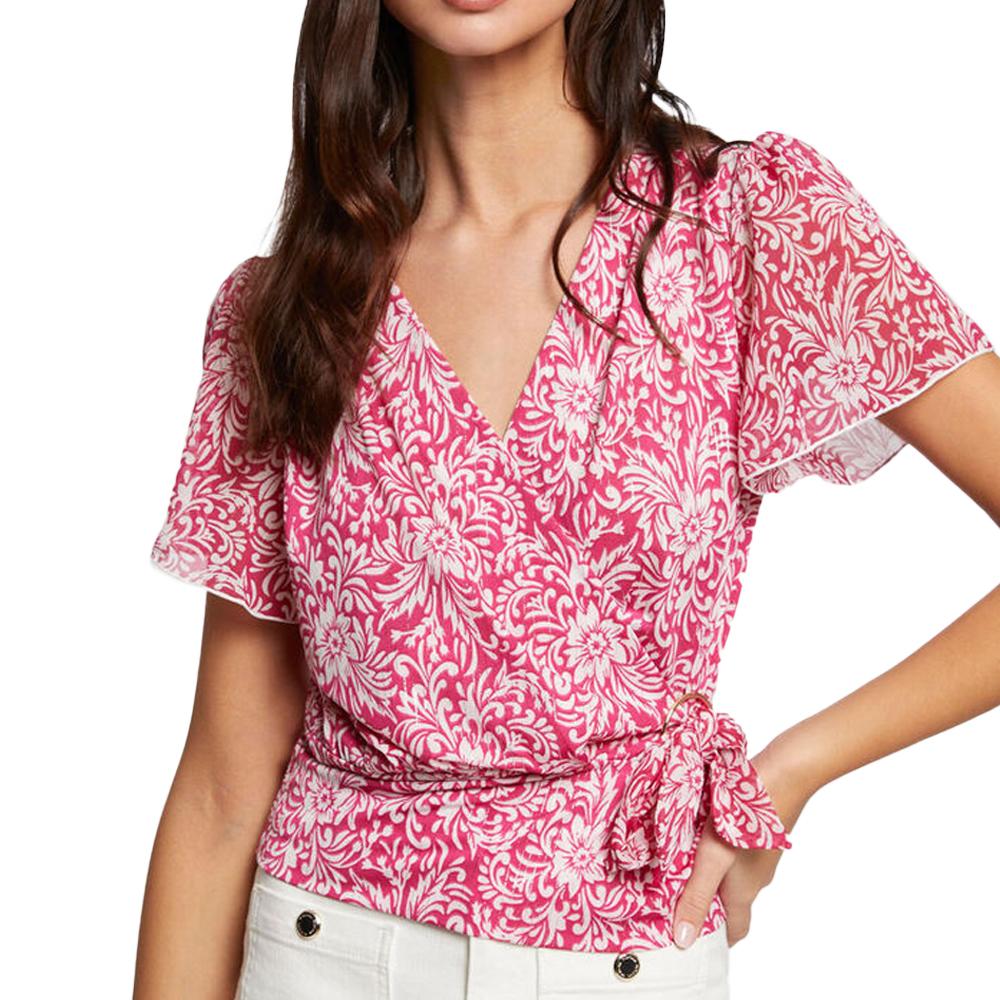 Morgan Blouse Rose/Blanche Femme Morgan DRICHIE