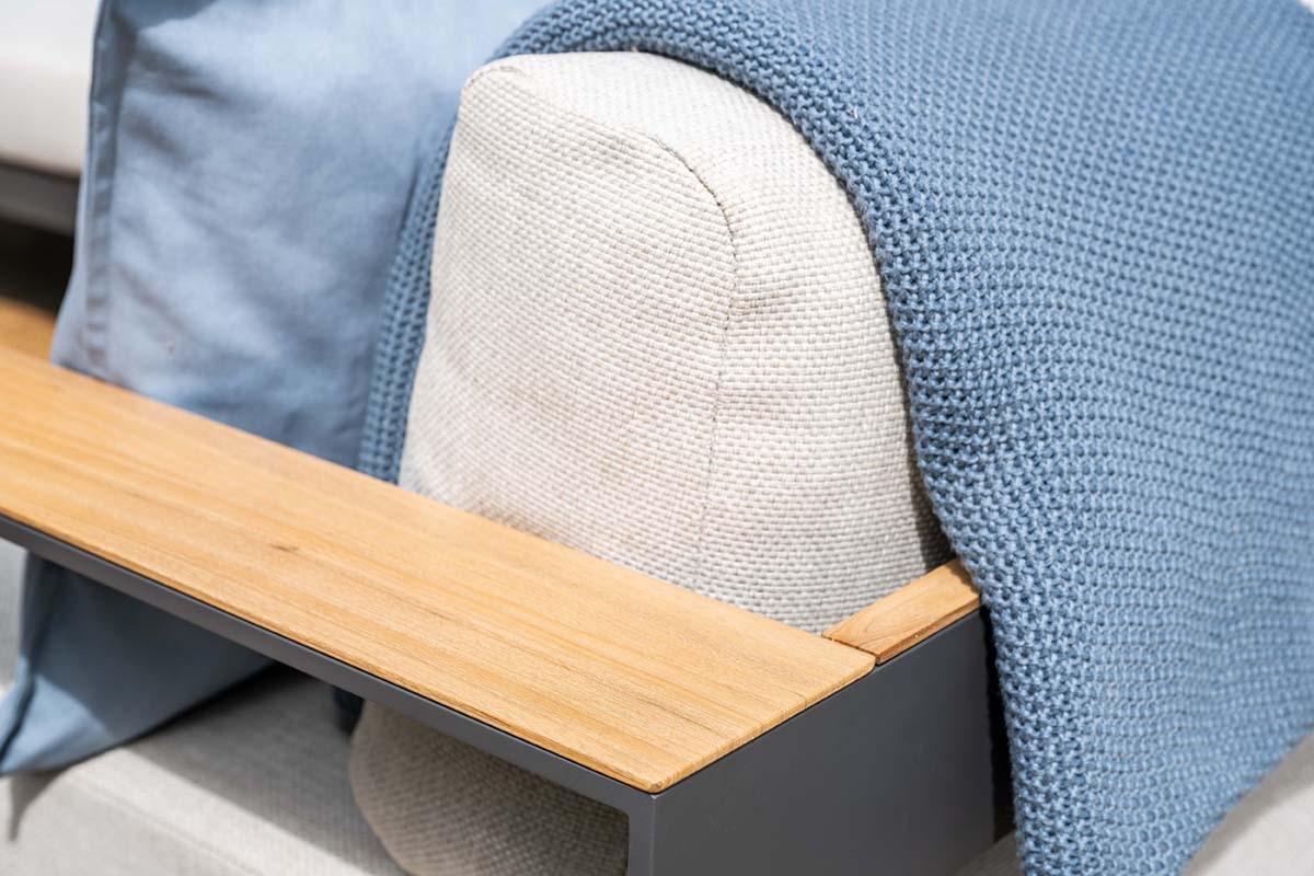 Garden Impressions Levanto loungeset - Carbon Black Teaklook