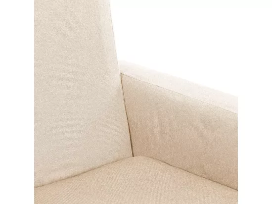 Chaise à bascule Crème Tissu