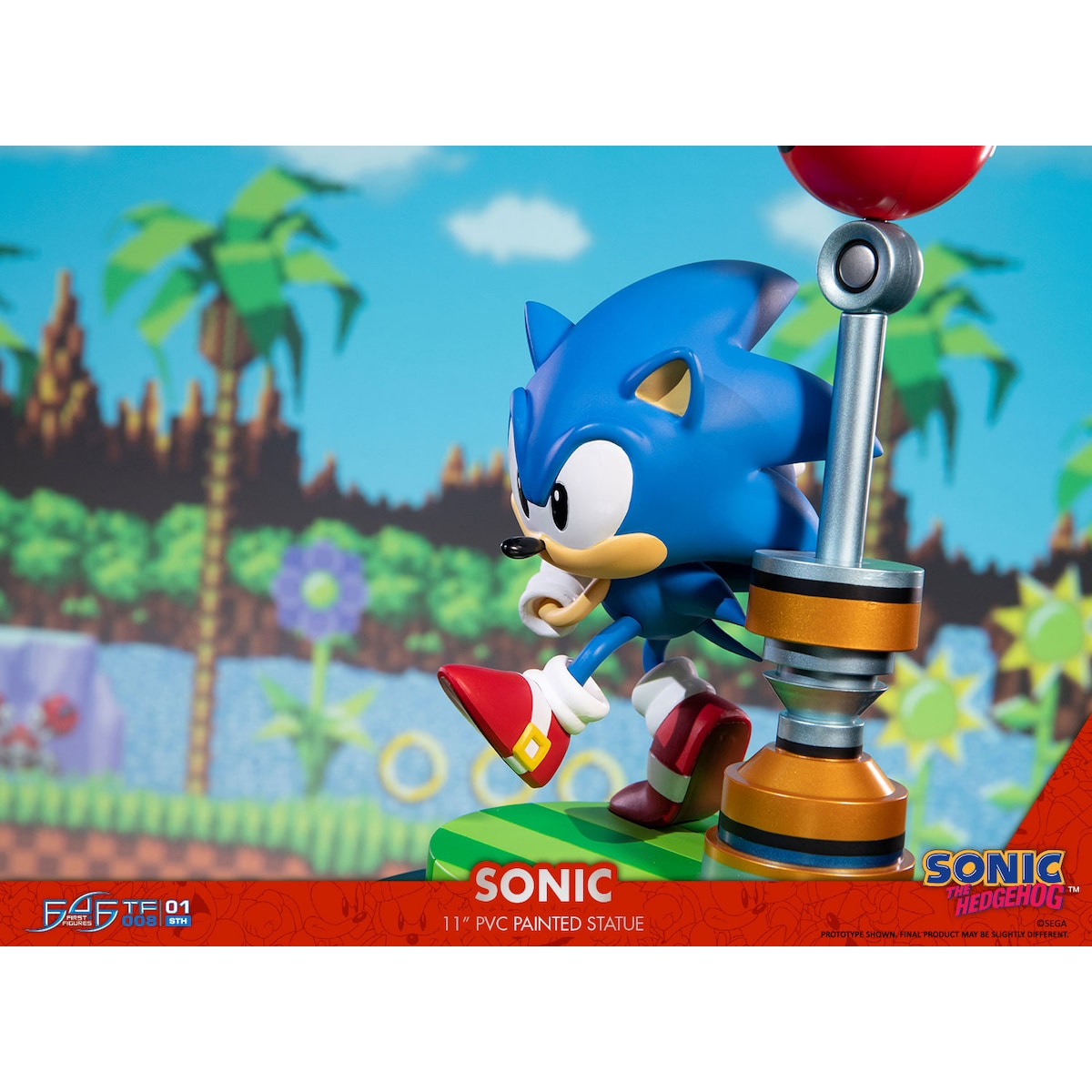 First 4 figurs Sega actionfigur (Sonic the Hedgehog)