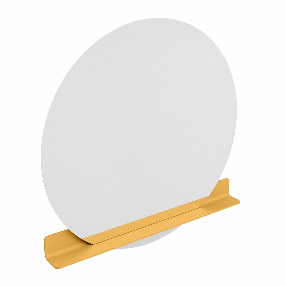 Mondiaz Spot spiegel rond Ø120cm met planchet ocher