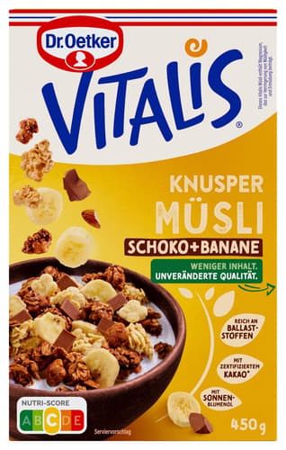 Vitalis Knuspermüsli Schoko Banane