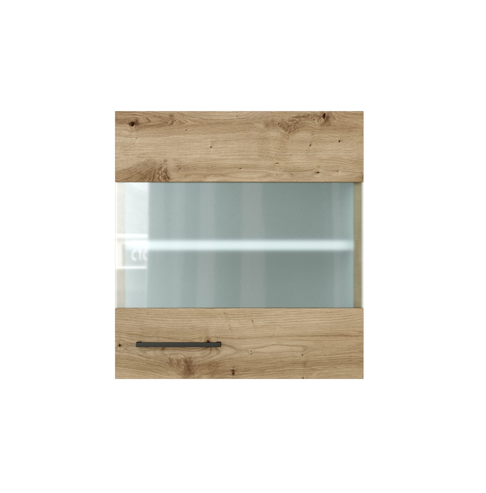 Glas-Hängeschrank Cara Artisan Eiche NB 50cm