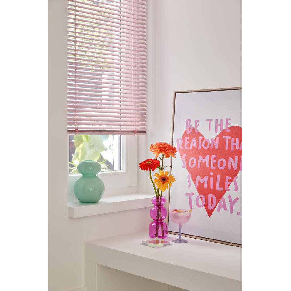 Aluminium Jaloezie Belle Roze 25mm