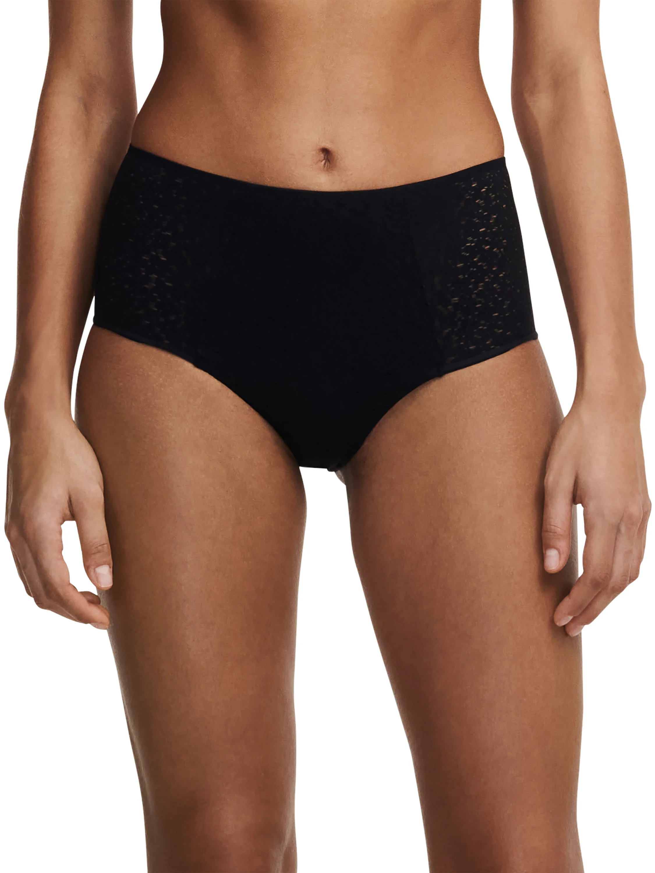 NORAH - Culotte taille haute en dentelle | Noir
