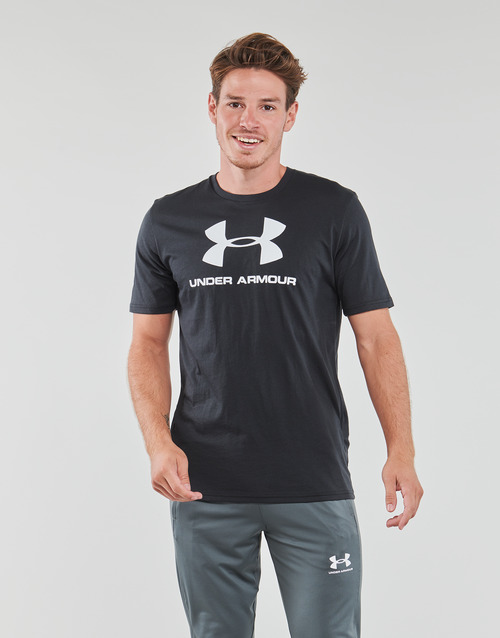Under Armour - UA SPORTSTYLE LOGO SS - Noir / Blanc