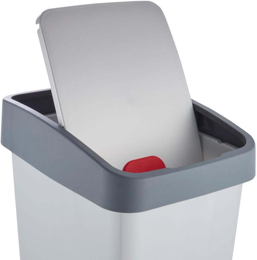 keeeper Mülleimer »magne, Abfallbehälter mit Flip-Deckel, 40 x 30 x 61,5 cm« 1 Behälter 45 l, komfortabler Soft-Touch-Point, Made in Europe