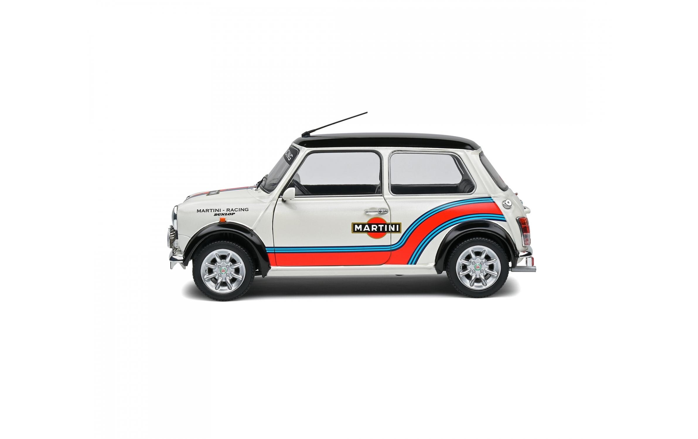 Sportwagen Mini Cooper Martini Evo, 1:18Detailgetreues Modellauto für Sammler im Massstab 1:18