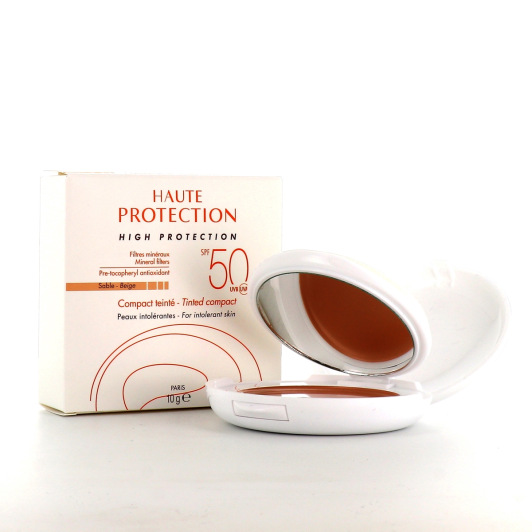 Crème solaire compacte teintée haute protection SPF50+ Avène