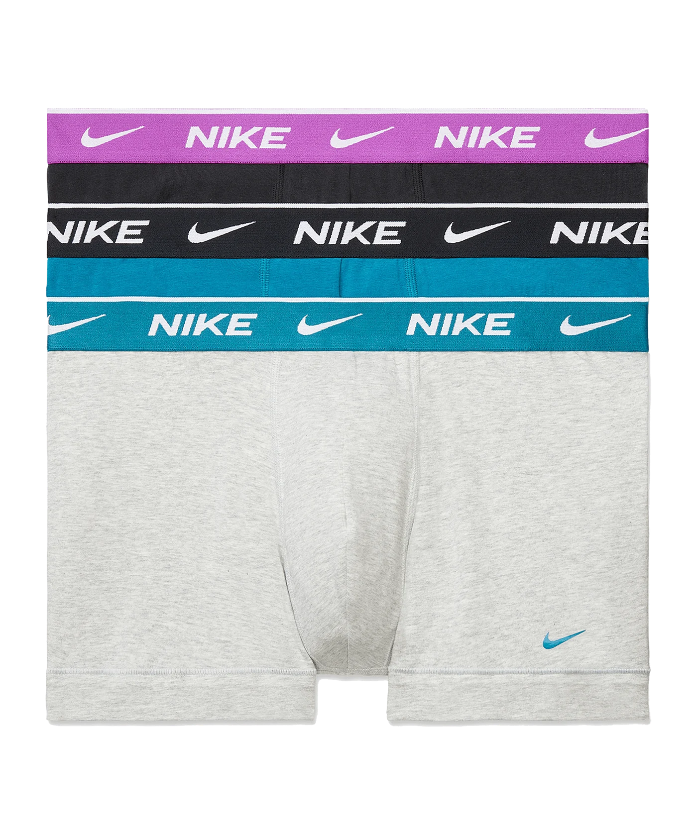 Nike Cotton Trunk Boxershort 3er Pack Grau FKUH