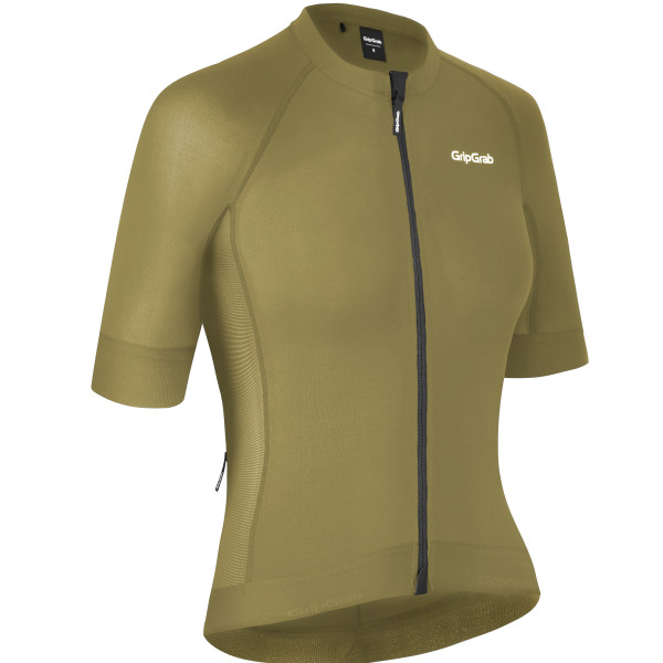 GripGrab PACR kortærmet cykeltrøje Olive Green dame