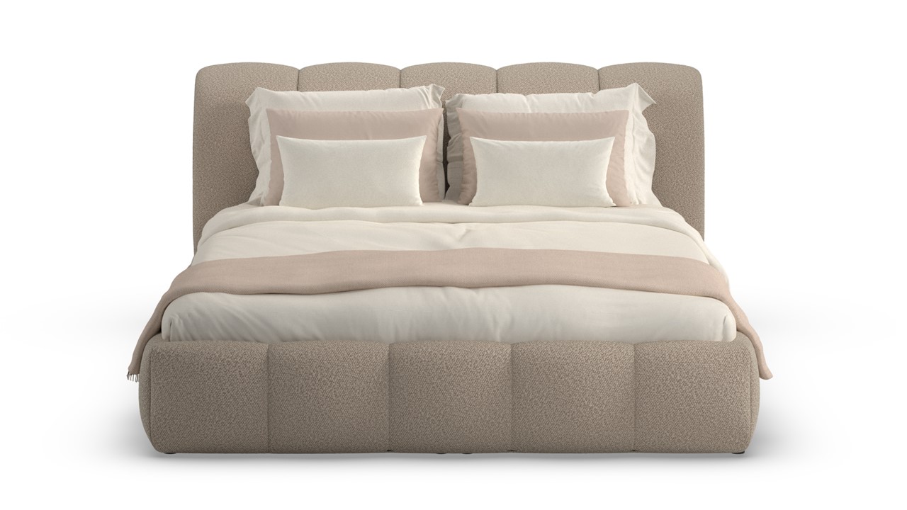 Bed Dune - Bold bouclé beige