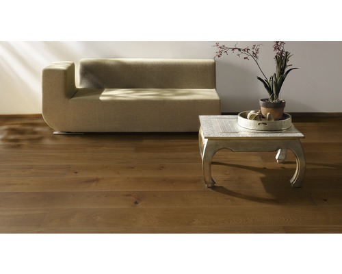 Parket 13.0 Eiken Kaneelbruin Landhuis Plank 1-Strook