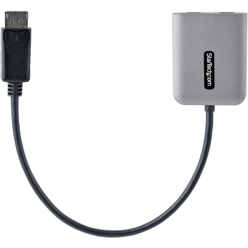 StarTech.com Hub DisplayPort HDMI Double - Dual HDMI 4K 60Hz - Hub DP vers HDMI MST - Convertisseur DisplayPort Mâle vers HDMI Femelle - Convertisseur DP vers 2x HDMI avec Câble de 30cm - DisplayPort splitter Hub
