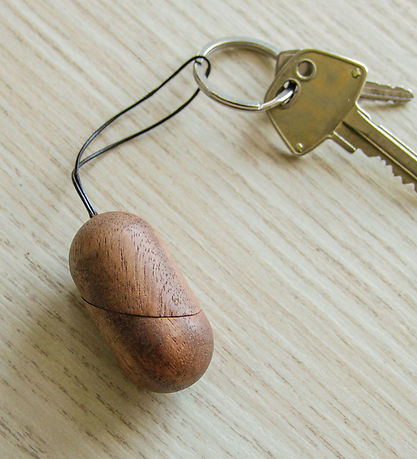 Fablewood Herz-Schlüsselanhänger - 5 cm - Natur