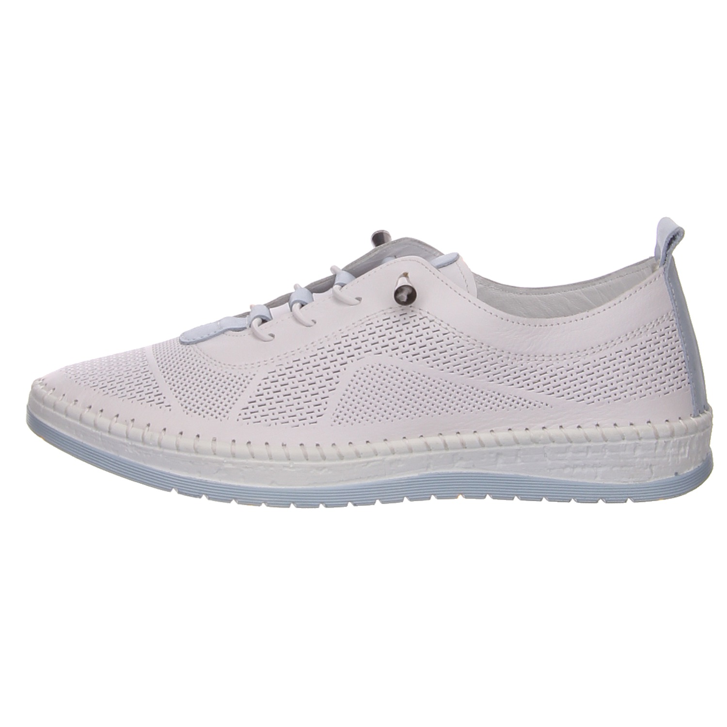 2 Go Shoes Schnürschuh weiß weiss/weiss kombi