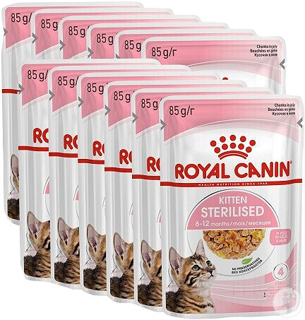 Royal Canin Diet Kitten Sterilised Bouchées En Gelée 12x85g