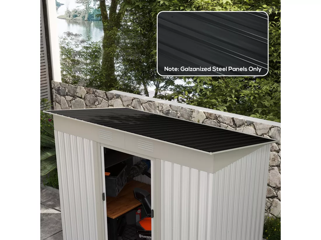 Lot de 12 panneaux - dim. 129L x 45l cm - tôle acier ondulé anthracite