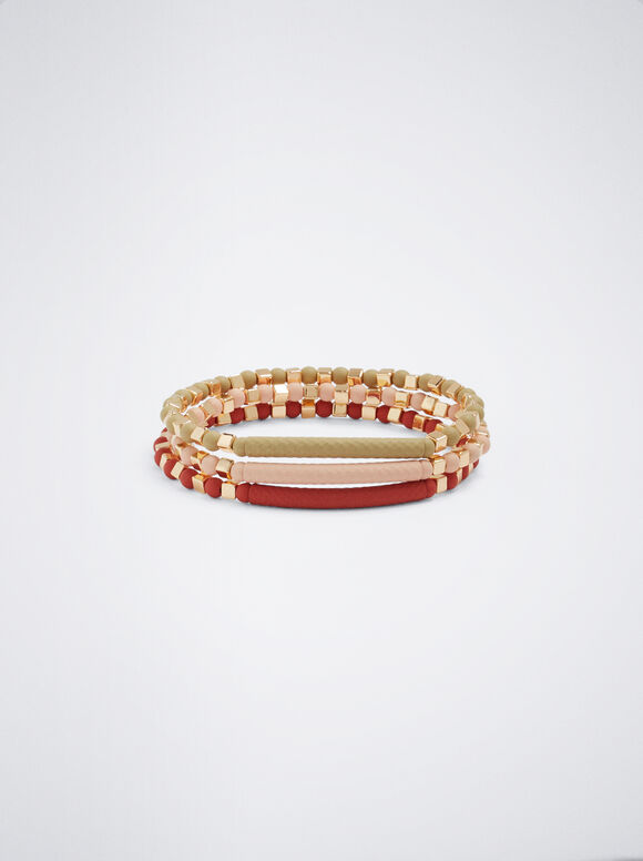 Conjunto de pulseiras elásticas - Multicor