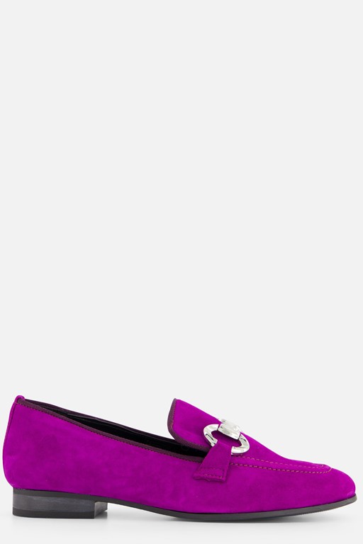 Linea Zeta Instappers paars Suede