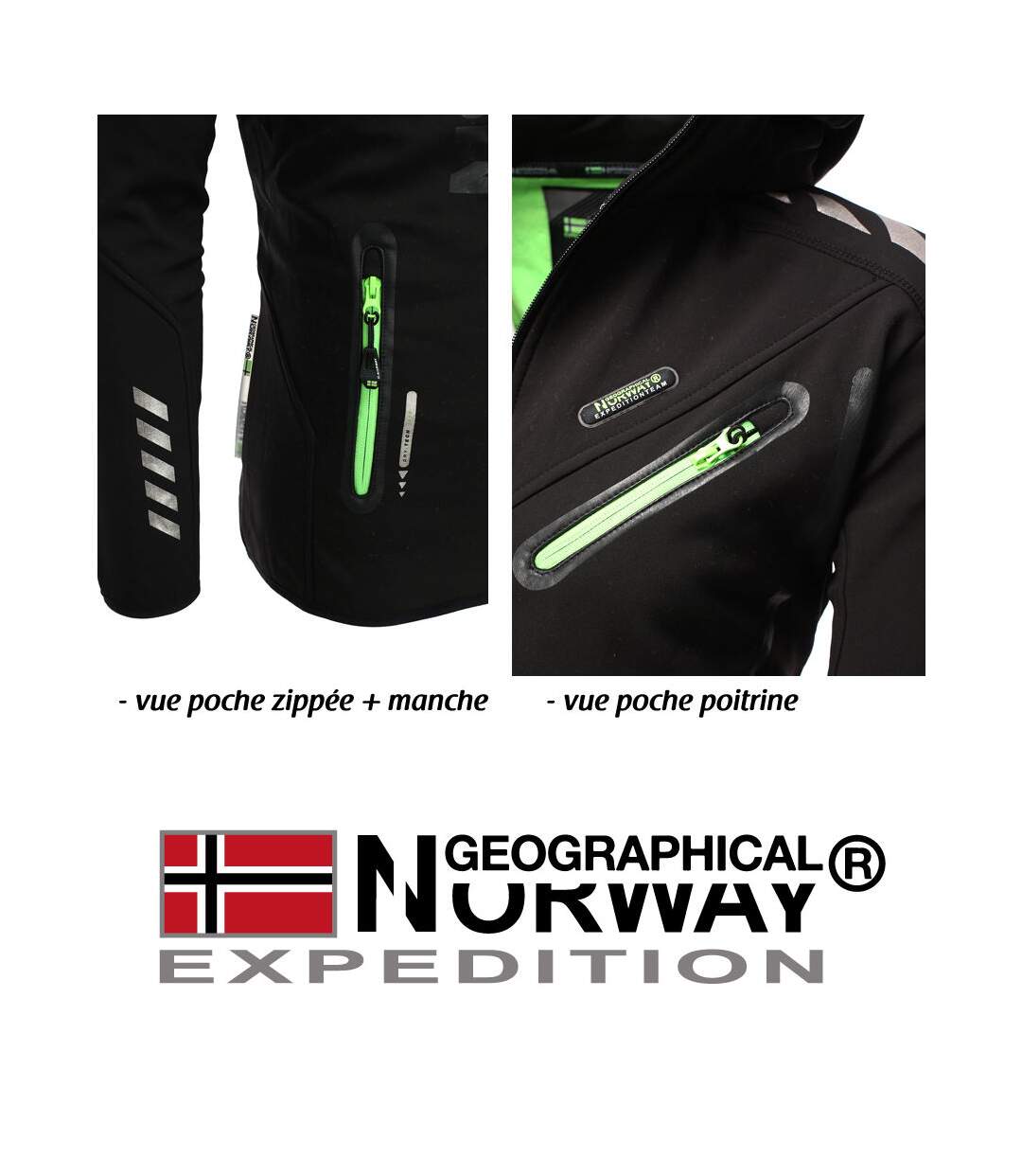 Veste softshell Geographical Norway Veste Royaute noir