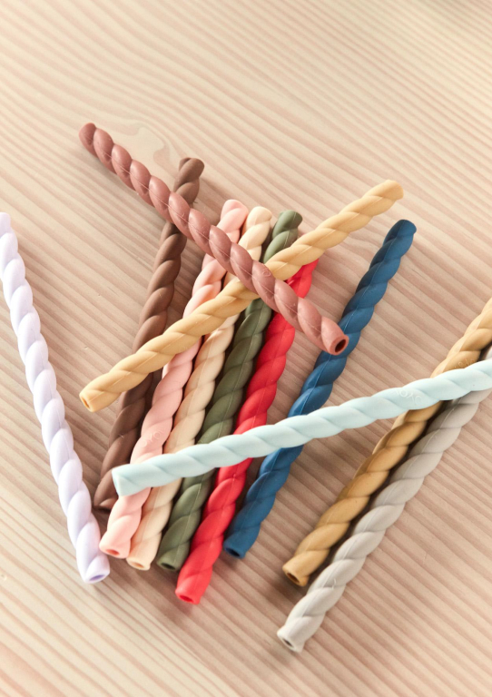 OYOY Mellow rietjes set van 6 Caramel, Blue
