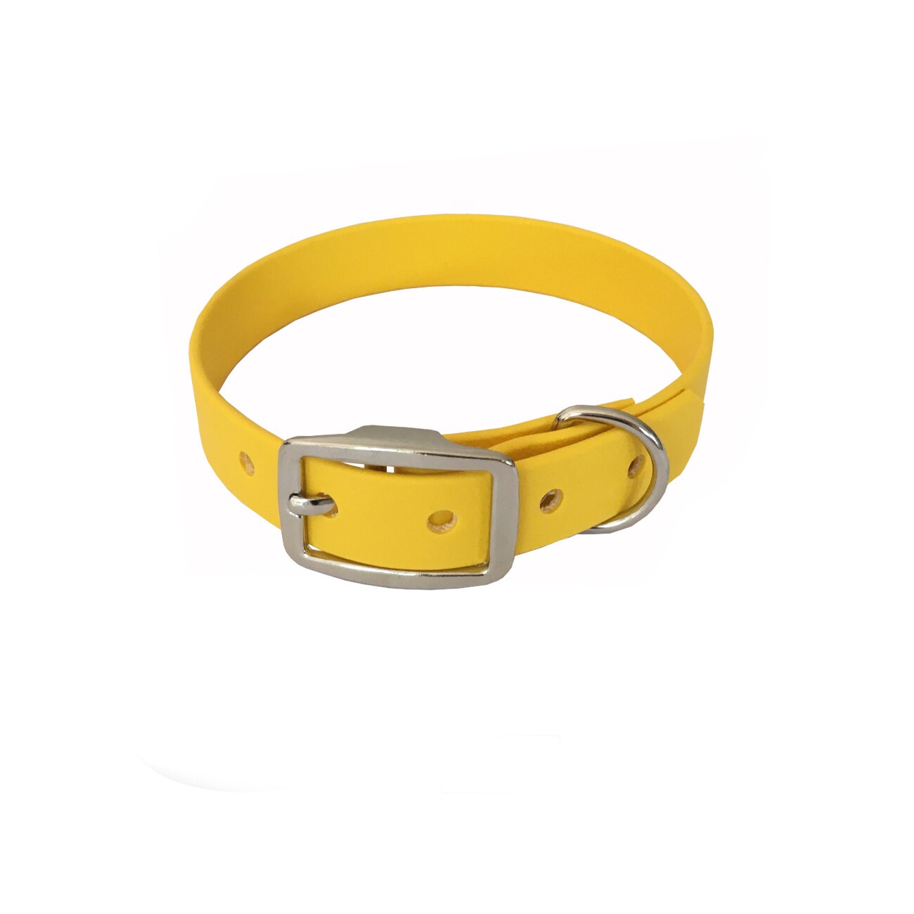 bio-leine 21-30cm HU Biothane Halsband gelb 21 cm, 30 cm