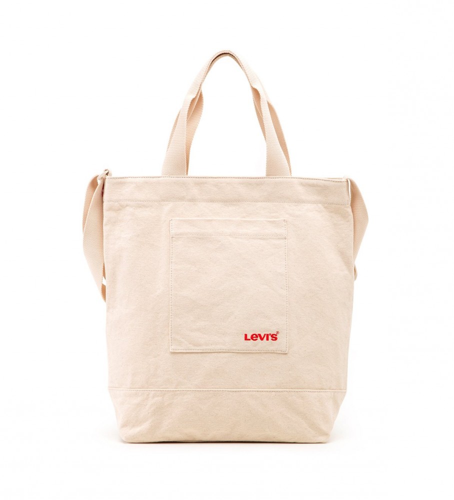 Bolsa Tote Levi's Icon Bege - 36x13x40cm