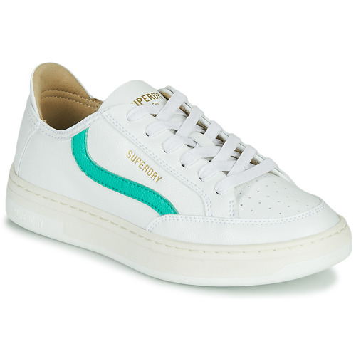 Superdry - BASKET LUX LOW TRAINER - Blanc