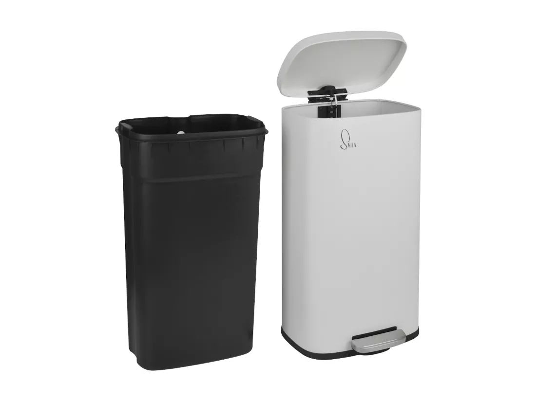 30L Poubelle à pédale Couvercle Softclose