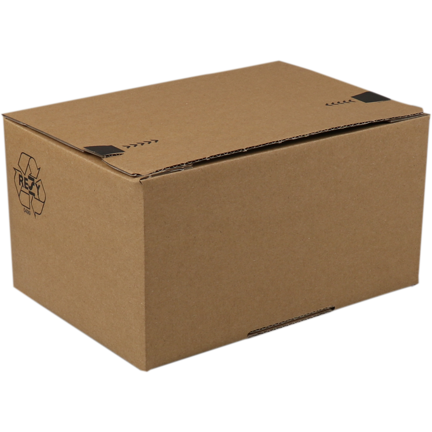 SendProof® Autolockdoos, golfkarton, 400x260x260mm, bruin