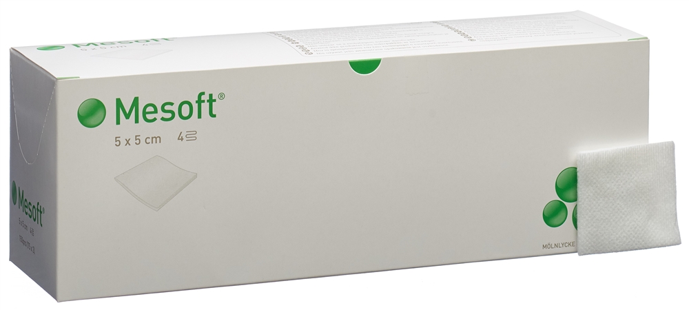 MESOFT Vlieskompressen 5x5cm steril Btl 2 Stk