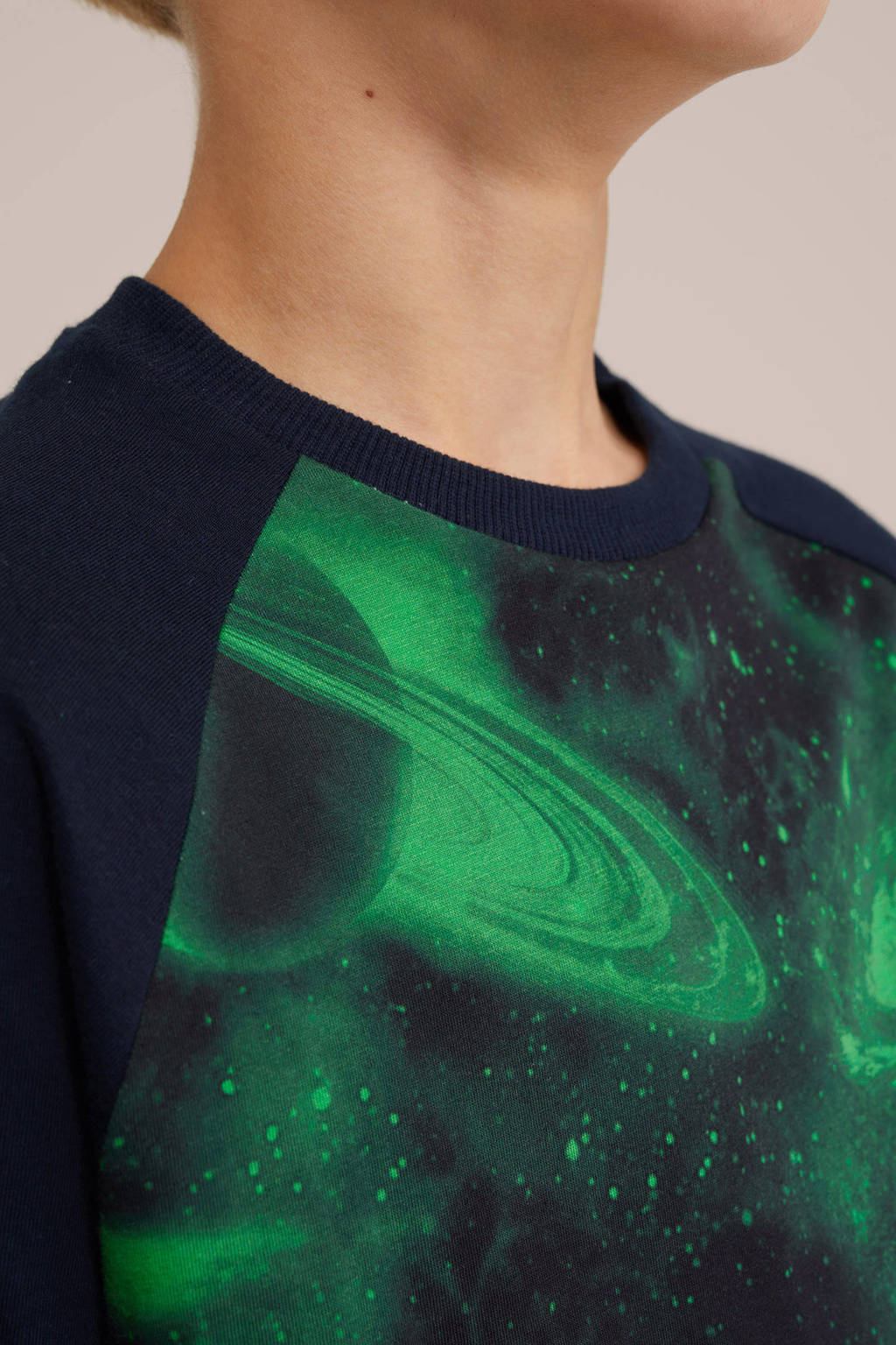 WE Fashion sweater donkerblauw
