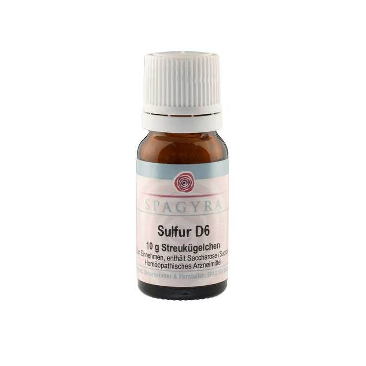 Sulfur D 6 Globuli, 10 g