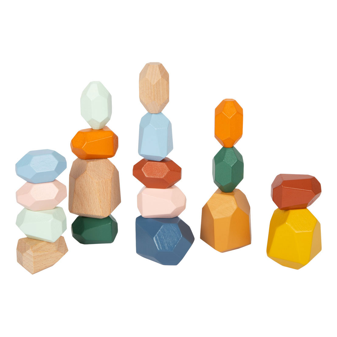 Small Foot-Houten Balans Blokken Safari, 18dlg.