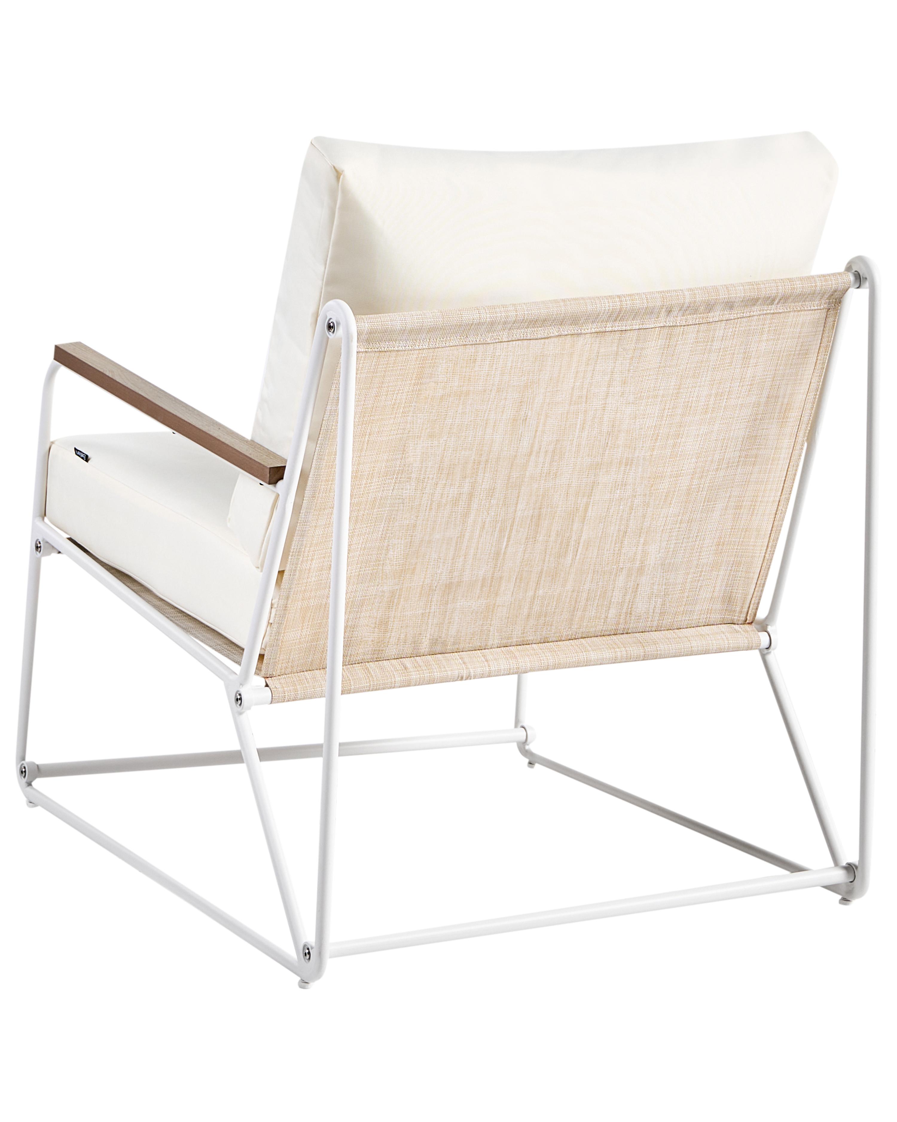 Tuin bankenset 5-zits VENARIA met tafels Metaal Beige/wit