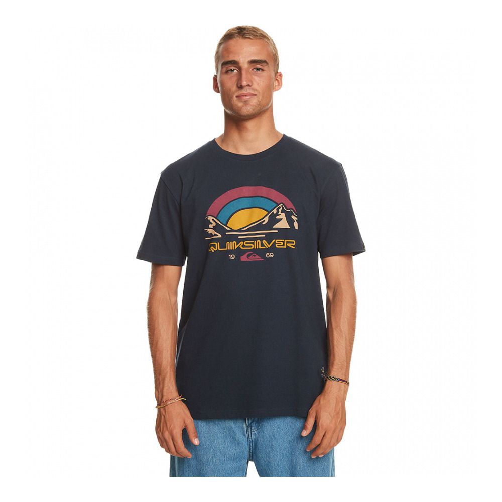 Quiksilver MOUNTAIN TRIP - Tee-shirt Homme navy blazer