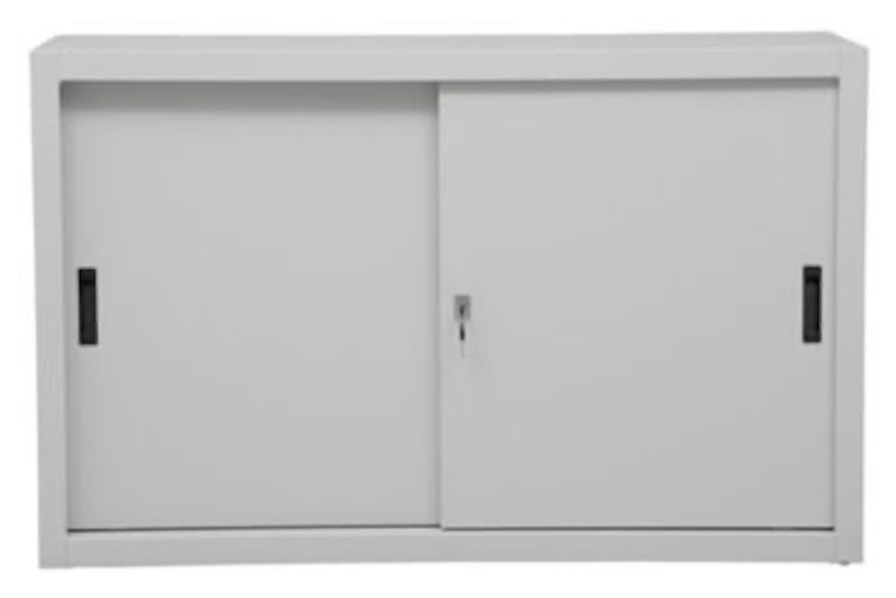 PROREGAL Schuifdeurkast Ant 2 Plankhoogtes HxBxD 75 x 120 x 45 cm Grijs