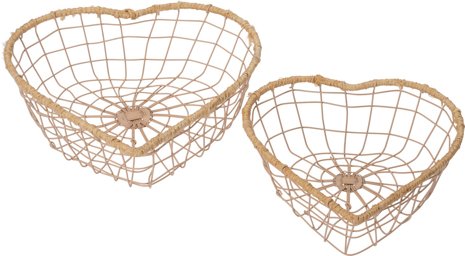 Intratuin draadmand Dets creme 26 x 26 x 9 cm